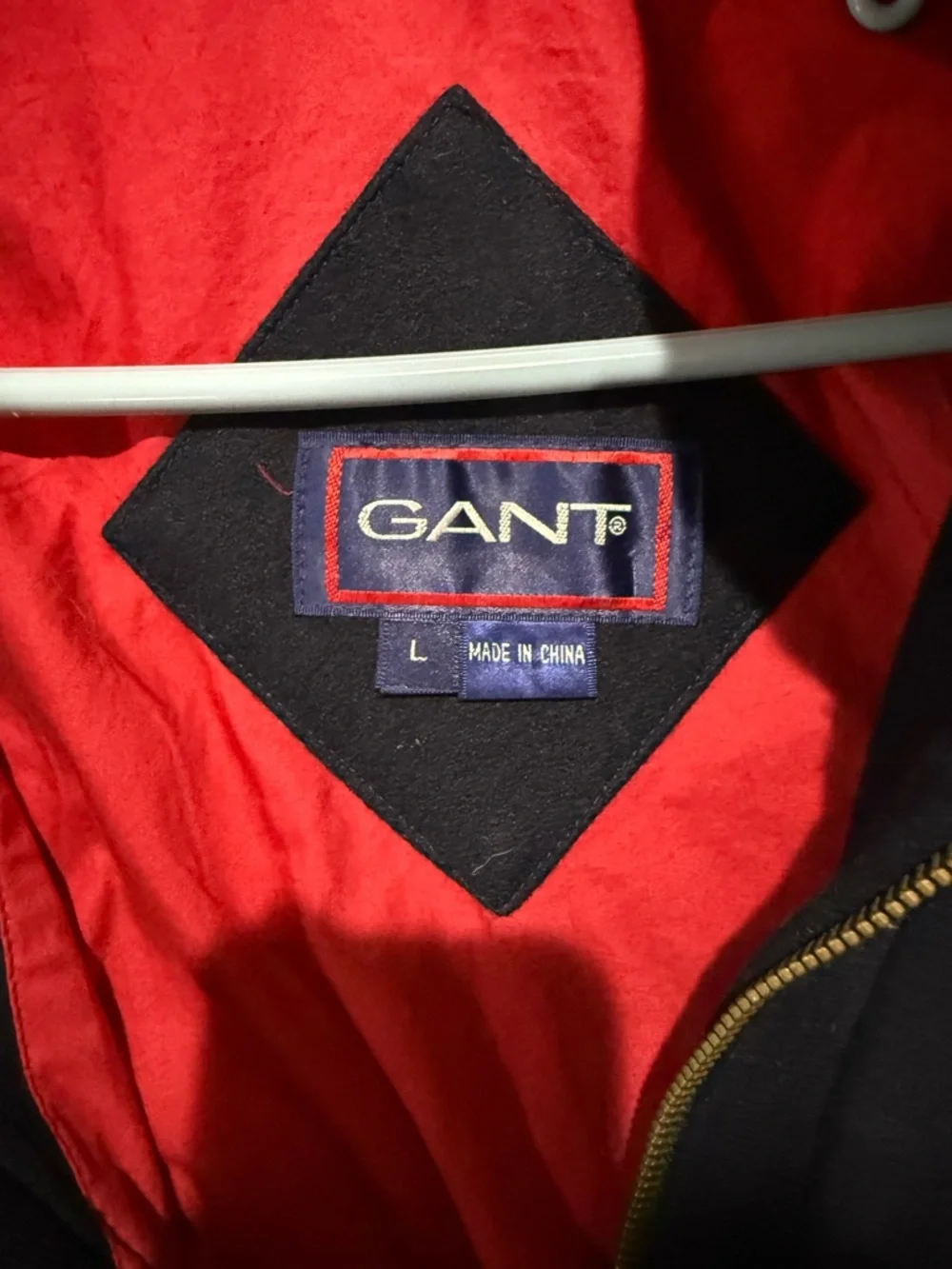 Vintage Gant Colorblock Wool Varsity Jacket Leather Sleeves - Picture 12 of 15
